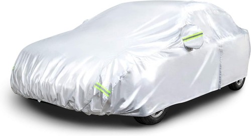 Silver weatherproof car - car, cover